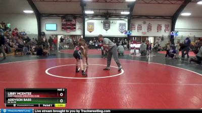 1 lbs Round 1 - Libby McEntee, Fort Madison Wrestling Club vs Addyson Bass, DC Elite