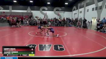 65 lbs Round 1 (8 Team) - Xander Webber, Beast Mode vs Sammy Rioux, Indiana Outlaws