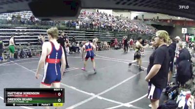 160 lbs Finals (8 Team) - Matthew Sorenson, North Dakota 1 vs Dresden Beard, Kansas Pythons