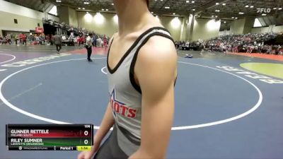 106 lbs Champ. Round 1 - Gunner Rettele, Millard South vs Riley Sumner, Lafayette (Wildwood)