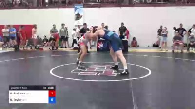 125 kg Quarterfinal - Harley Andrews, Tuttle Wrestling Club vs Nathan Taylor, Lehigh Valley Wrestling Club