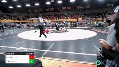 140 lbs Consi Of 4 - Ronan Taylor, Lions Wrestling Academy vs Jaret Farmer, Norman Grappling Club