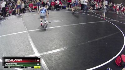 90 lbs Round 5 (6 Team) - Bentlee Lawson, Kentucky vs Ladd Riopel, South Dakota Thunder