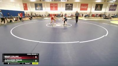 121-2 lbs Cons. Round 2 - Alexander Ferari, Izzy Style Wrestling vs Brady Collins, Askren Wrestling Academy