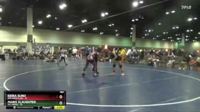 140 lbs Round 4 (16 Team) - Maris Slaughter, STL Green vs Keira Suro, RPA Wrestling