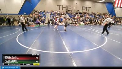 96 lbs Cons. Round 2 - Brody Ellis, Alta Wings Wrestling vs Mac Gubler, Southern Utah Elite