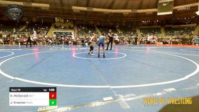 76 lbs Final - Kai McDonald, Sebolt Wrestling Academy vs Jaxon Kraemer, Ranger 47 Wrestling Club