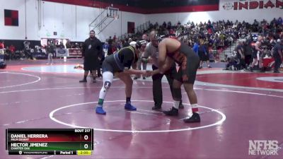 285 lbs Quarterfinal - Daniel Herrera, Palm Desert vs Hector Jimenez, Charter Oak