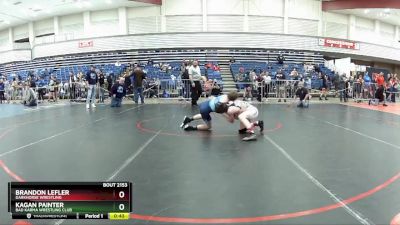 97 lbs Quarterfinal - Brandon Lefler, Darkhorse Wrestling vs Kagan Painter, Bad Karma Wrestling Club