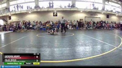 45 lbs Cons. Round 1 - Miles Rioux, Contenders Wrestling Academy vs Jackson Henry, Highland Wrestling Club