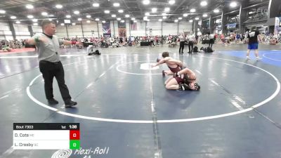 145 lbs Round Of 64 - Derek Cote, ME vs Lukas Crosby, SC