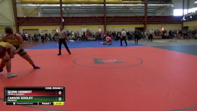 190 lbs Cons. Round 2 - Quinn Herbert, Loyola Academy vs Carson Gooley, Meridian