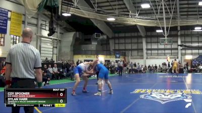 197 lbs 1st Place Match - Coy Spooner, U.S. Coast Guard Academy vs Dylan Harr, Johnson & Wales University (Rhode Island)