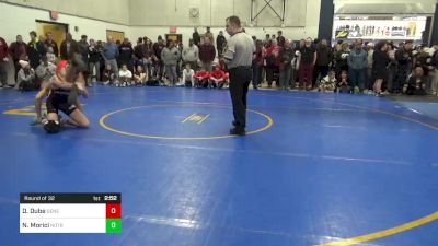 145 lbs Round Of 32 - Derek Dube, General McLane vs Nino Morici, Notre Dame GP