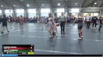 84 lbs Round 5 (6 Team) - Hudson Bragg, POWA vs Brady Zabriskie, Mat Assassins