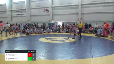 62 lbs Final - Rilynn Fowkes, Valkyrie Girls WC vs Mackenzie Quarles, Swag Sisters