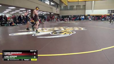 174 lbs Quarterfinal - Luke Hopkins, Baldwin Wallace vs Caden Kenworthy, West Liberty