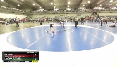 65 lbs Cons. Round 3 - Landon Fleeman, Marshfield Youth Wrestling-AA  vs Kix Hayes, Chillicothe Wrestling Club-AAA