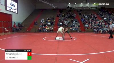 165 lbs Quarterfinal - Max Wohlabaugh, Clarion University vs Georgio Poullas, Cleveland State University