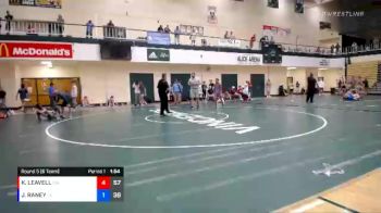 126 lbs Round 5 (6 Team) - JORDYN RANEY, UNION COUNTY vs KYREL LEAVELL, CENTRAL INDIANA ACADEMY OF WRESTLING