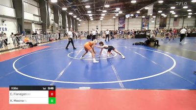 113 lbs Consi Of 16 #2 - Caleb Flanagan, WV vs Kellen Mesina, FL