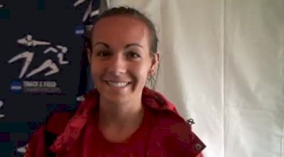 Sarah Pease Indiana after qualifying for the finals in the steeple 2010 NCAA Outdoor Champs