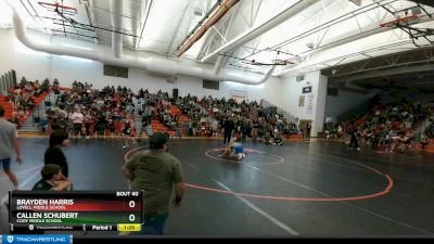 105 lbs Champ. Round 1 - Callen Schubert, Cody Middle School vs Brayden Harris, Lovell Middle School