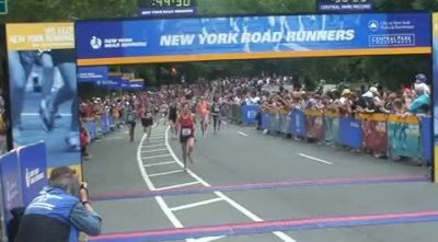 Paula Radcliff finishes the NYRR mini