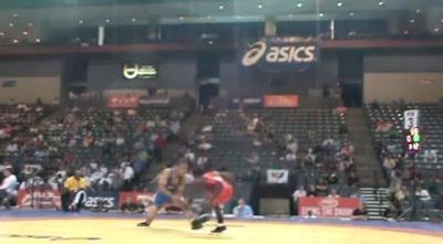 55 kg greco sf Ryan Mango vs Jermaine Hodge