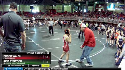 65 lbs Cons. Round 2 - Reid Eynetich, Jr. Viking Wrestling Club vs Brock Walsh, Ponca Spears