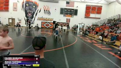 49 lbs Round 2 - Calder Skorupski, Cody Wrestling Club vs Roman Martinez, North Big Horn Rams