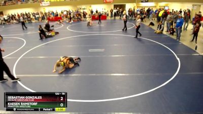 78 lbs 5th Place Match - Kaesen Ramstorf, Princeton Wrestling vs Sebastian Gonzales, MN Elite Wrestling Club