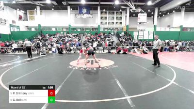 132 lbs Round Of 32 - Patrick Grimsey, Lowville vs Gavin Bob, Canisteo-greenwood