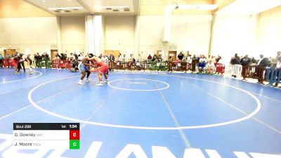 285 lbs Round Of 16 - Dante Downey, Westwood vs Joshua Moore, Teaneck