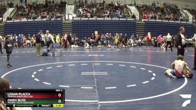 80 lbs Quarterfinal - Owen Bliss, Pioneer Youth Wrestling vs Logan Placca, Triumph Wrestling Club