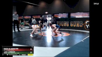 87-92 lbs Round 1 - Faith Gladfelter, M2 Training Center vs Liam Chirdon, Young Guns Wrestling Club