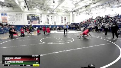 115 lbs Cons. Round 2 - EmmaRose Orozco, Hueneme vs Vanessa Lozano, Elsinore