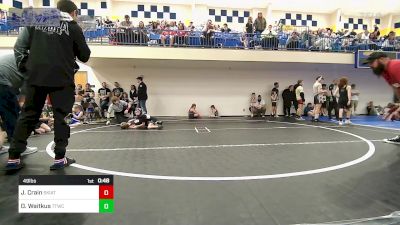 49 lbs Round Of 16 - Jack Crain, Skiatook Youth Wrestling vs Oakley Waitkus, Team Tulsa Wrestling Club