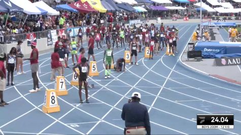 Youth Boys' 200m Championship, Semi-Finals 2 - Age 12