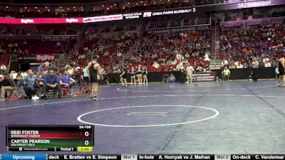 3A-106 lbs Quarterfinal - Carter Pearson, Southeast Polk vs Reid Foster, Bondurant-Farrar