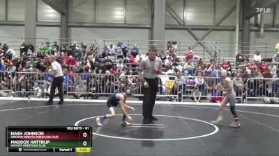 61 lbs Quarterfinal - Maddox Hattrup, Wichita Wrestling Club vs Nash Johnson, Greater Heights Wrestling Club