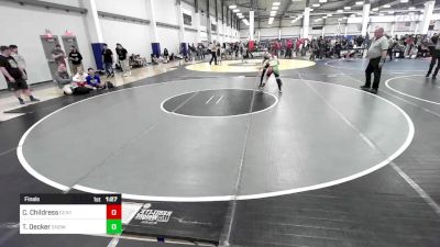 90 lbs Final - Calan Childress, Central Coast Most Wanted vs Tytan Decker, Show Low