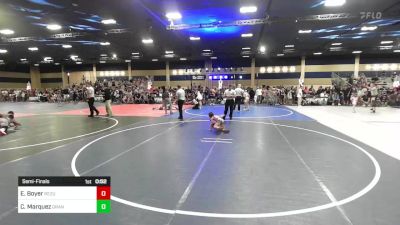 46 lbs Semifinal - Elizabeth Boyer, ReZults vs Cyborg Marquez, Grant County Elite