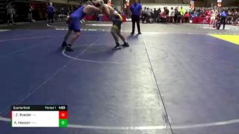 285 lbs Quarterfinal - Zane Roeder, California vs Alex Hasson, Davis Wrestling Club