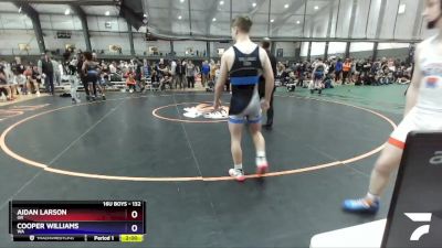 132 lbs Cons. Round 5 - Aidan Larson, OR vs Cooper Williams, WA