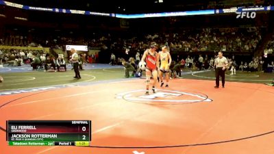 190 Class 1 lbs Semifinal - Eli Ferrell, Sherwood vs Jackson Rotterman, St. Pius X (Kansas City)