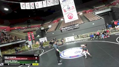 70 lbs Cons. Round 3 - Mila Garcia, Imperial Valley Panthers Wrestling vs Roman Ayala, Madera Wrestling Club