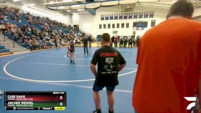 77 lbs Semifinal - Case Davis, Powell Wrestling Club vs Archer Wenzel, Powell Wrestling Club