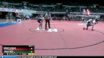 150 lbs 2nd Wrestleback (8 Team) - Brady Conlin, St. Augustine Prep vs Mekhi Neal, St. Mary`s Ryken