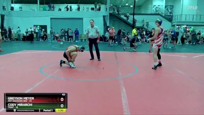 120 lbs Round 5 (6 Team) - Cody Mirarchi, TNWC vs Greyson Meyer, Mat Assassins Red